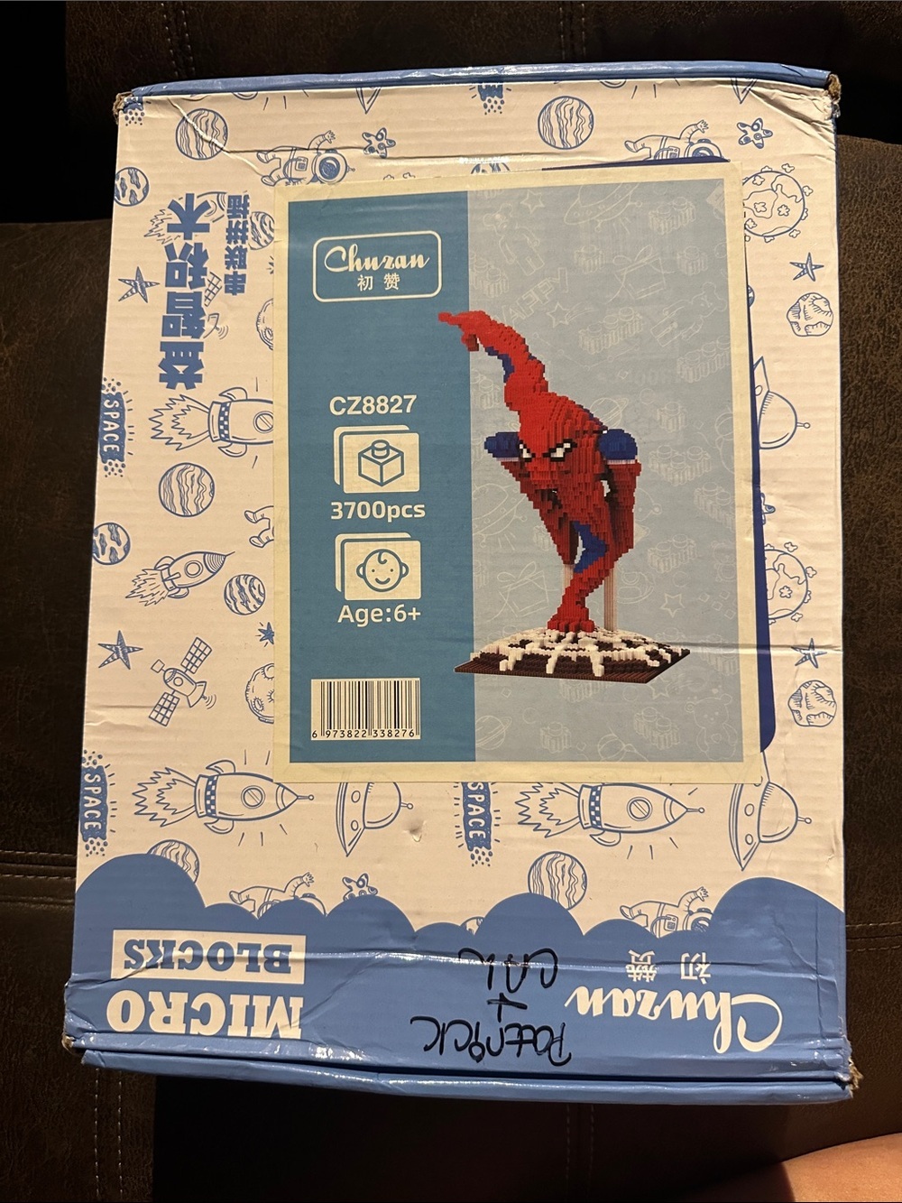 NEW SpiderMan Chuan CZ8827 Red & Blue Micro Block Figure - 3700pcs